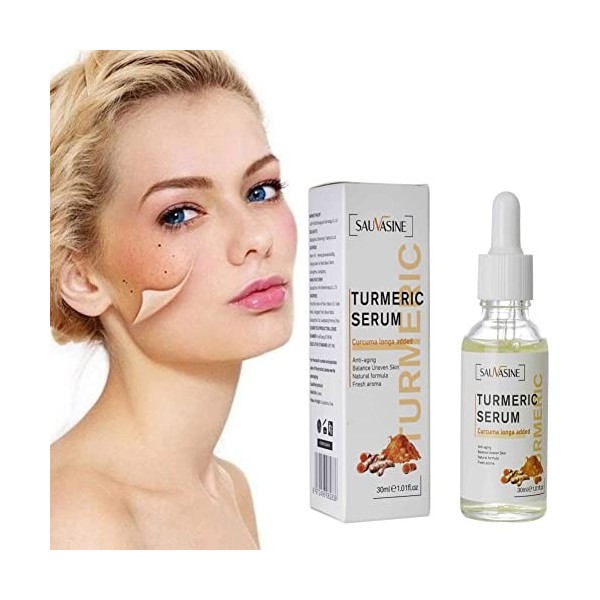 Turmeric Dark Spot Corrector Serum,Sérum correcteur de taches brunes pour le visage et le corps,Sérum Purifiant Anti-taches D...