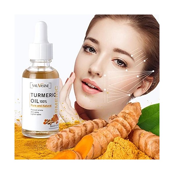 Turmeric Dark Spot Corrector Serum,Sérum correcteur de taches brunes pour le visage et le corps,Sérum Purifiant Anti-taches D...
