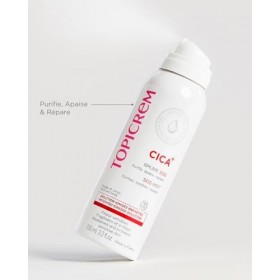 Topicrem - CICA+ Brume SOS - Purifie, Apaise, Répare - Solution Ionisée Brevetée - Visage & Corps, Peaux Irritées & Fragilisé...