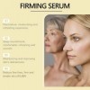 Sérum tenseur instantané pour le visage, sérum anti-rides raffermissant aux polypeptides dor pour un effet liftant, raffermi ...
