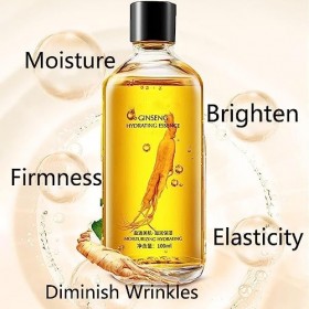 Sérum pour le visage au ginseng, essence anti-âge au collagène anti-rides minimiseur de pores, essence anti-âge polypeptide d