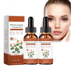 Spilanthes Lot de 2 huiles de visage anti-âge pour une hydratation raffermissante et intense, traitement hydratant pour des r...