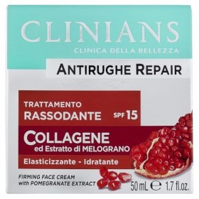 CLINIANS | Traitement Raffermissant Anti-Rides, Dermatologiquement testé, Made in Italy, 50 ml Crème Jour et Nuit