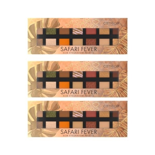 Catrice - Palette Fards à Paupières Safari Fever Slim - 10 Wild Life Crème Jour et Nuit