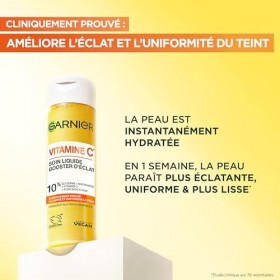 GARNIER Skin Active - Soin Visage Illuminateur - Hydrate & Illumine - Vitamine C, Glycérine, Niacinamide & Acide Salicylique 