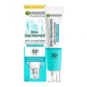 GARNIER SkinActive - Fluide Anti-UV Matifiant & Anti-Imperfections Quotidien - SPF 50+ - Protège & Réduit les Imperfections -...