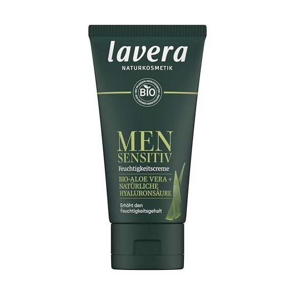 lavera Men sensitiv Crème Hydratante - augmente le niveau d’hydratation - indiquée pour les peaux sensibles - soins pour homm...