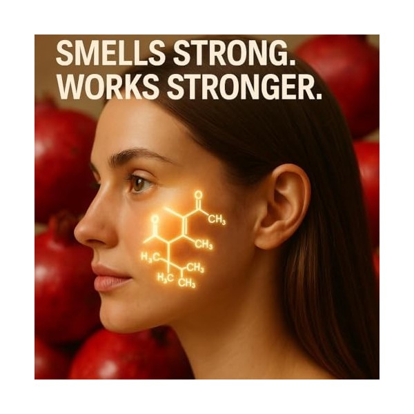 JustGlow Orgainc Huile pour le visage aux graines de grenade, soin naturel de la peau, sérum végétalien pour le visage, 50 ml