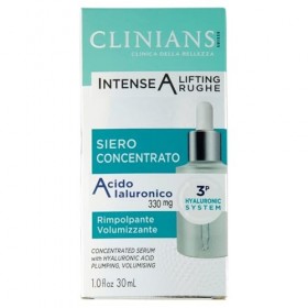CLINIANS | Intense A Lifting Wrinkles Concentrated Serum, avec Acide Hyaluronique Dermatologiquement testé, Made in Italy, 30