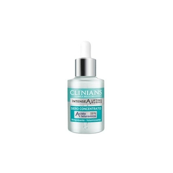 CLINIANS | Intense A Lifting Wrinkles Concentrated Serum, avec Acide Hyaluronique Dermatologiquement testé, Made in Italy, 30