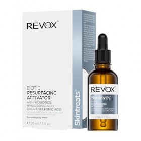 REVOX B77 - Activateur Resurfaçant Skintreats Biotic, 30 ml, Sérum Exfoliant Visage, Renouvelle, Unifie, Hydrate, Apaise, Amé