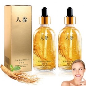 2 Pièces Ginseng Anti-rides Essence Toner, Essence de Ginseng Hydratante, Ginseng Serum, Extrait de Ginseng Eau Essence, Esse