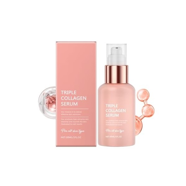 Sérum Nourrissant Triple Collagène – Hydratation Intense & Anti-âge Avec Complexe De Collagène, Niacinamide Et Acide Hyaluron
