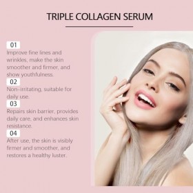 Sérum Nourrissant Triple Collagène – Hydratation Intense & Anti-âge Avec Complexe De Collagène, Niacinamide Et Acide Hyaluron