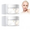Hppsctink 2PCS Crème de Riz pour le Visage, Crème anti-rides à base de riz, Hydratation et Action en profondeur, Répare la Ba