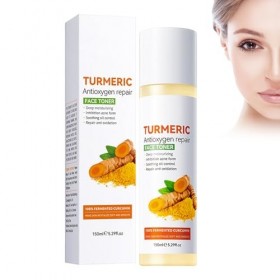 Eazerom 09 Toner Turmeric,150ml Tonique Exfoliant pour le Visage Turmeric Dark Spot Corrector Serum,Tonique éclaircissant au 