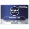 NIVEA Men Crème Hydratante Protect & Care pour Visage avec Aloe Vera, 48H Hydratation, 50ml, Sans Alcool, Pour Peau Sensible