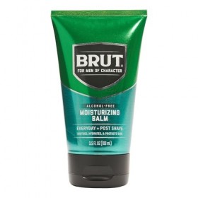 BRUT Moisturizing Balm - Soothing Men’s Face Moisturizer with Signature Scent - Lightweight and Grease-Free Aftershave Lotion