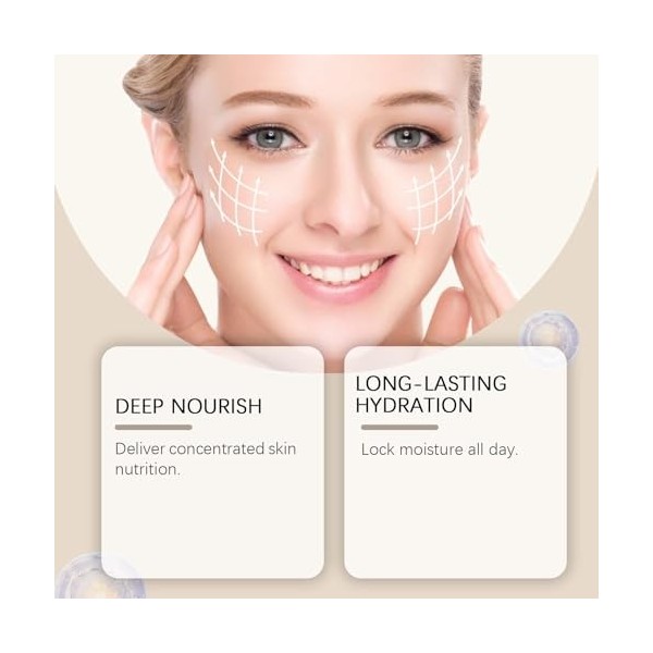 Capsules de vitamine E pour le visage, sérum anti-âge hydratant raffermissant essence réduit les ridules rides, éclaircit la ...