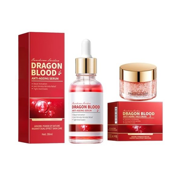 Sérums pour le Visage 30ml+ Crème Hydratante 50g, Pour LHydratation et le Raffermissement de la Peau Afin de Réduire les Rid