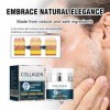 Crème pour hommes 50ml, Crème Hydratante Homme, Anti-Rides pour Homme, Visage pour Homme Enrichie en Acide HyaluroniqueTextur