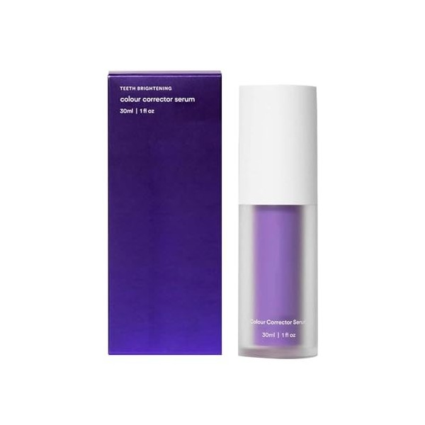 Correcteur De Couleur 30ml, Dentifrice Violet Blanchissant, Booster de Blanchiment des Dents, Purple Toothpaste Produit Viole