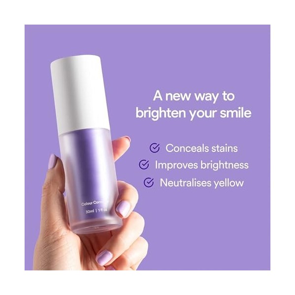 Correcteur De Couleur 30ml, Dentifrice Violet Blanchissant, Booster de Blanchiment des Dents, Purple Toothpaste Produit Viole