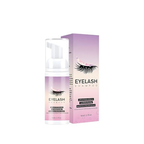 Shampoo for Lashes, Eyelash Extension Shampoo, Foaming Cleanser, for Eyelash Shampoo for Eyelash Extensions and Grooming, Eli