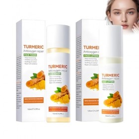 Hppsctink 150ml Tonique au Curcuma et 120ml Lotion au curcuma, Hydratation en Profondeur, Raffermissement et Hydratation, cre