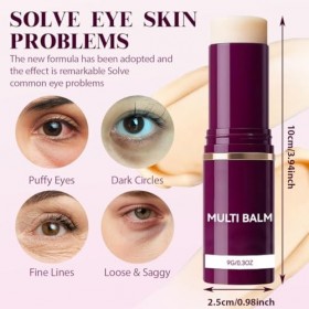 DOVBAN Soin Visage En Stick - Calcium Multi Balm Pour Yeux,Stick Collagene Coreen,Cou Et Visage,Crème Anti-Rides Hydratante E