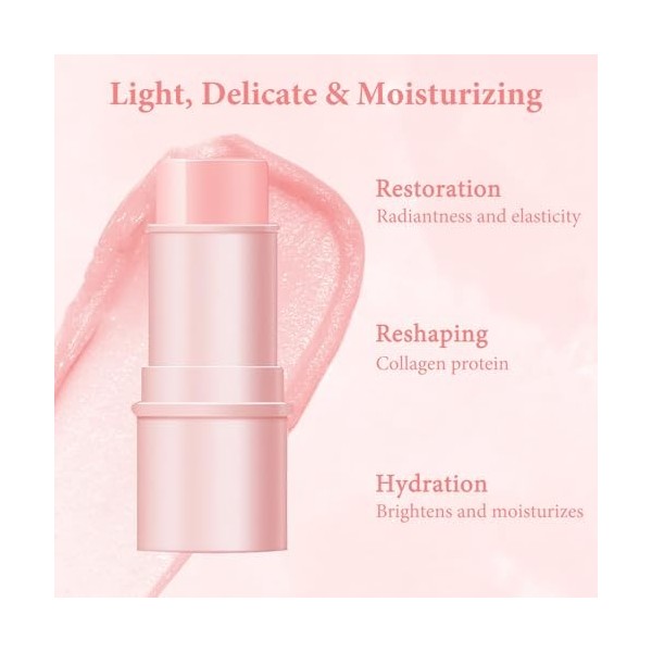 2 Pièces Baume Anti-âge, Anti-âge Tout-En-Un Au Collagène, Stick Sérum Anti Ridés Raffermissant Pour La Peau, Base De Maquill