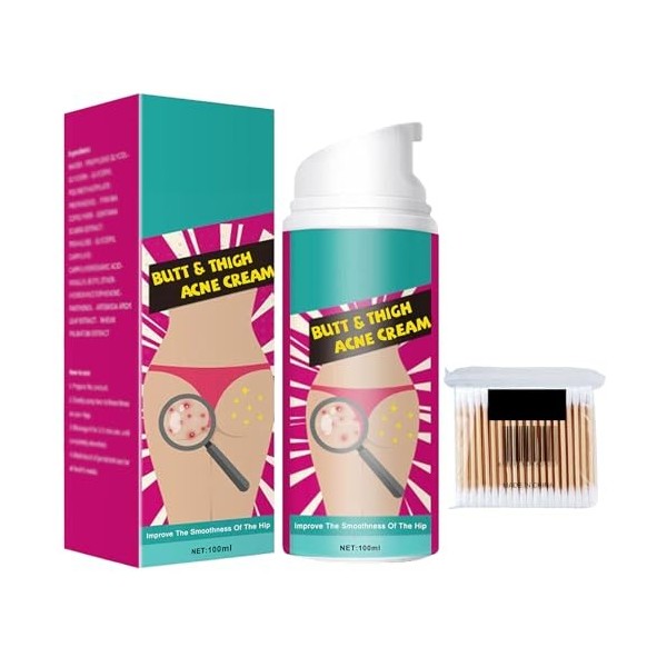 100ml Crème Dissolvant de Boutons pour les Fesses,Butt Treatment Cream,Traitement de Nettoyage des Boutons des Fesses