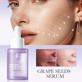 Sérum Hydratant Visage Aux Pépins De Raisin, Sérum Raffermissant Et Rajeunissant Pour La Peau, Cible Lhyperpigmentation, Le 