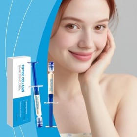Polypeptide Collagen Elastic Essence Cream, Micro-Molecular Collagen Anti-Wrinkle Lotion Sink, Moistening Firming Up for Face
