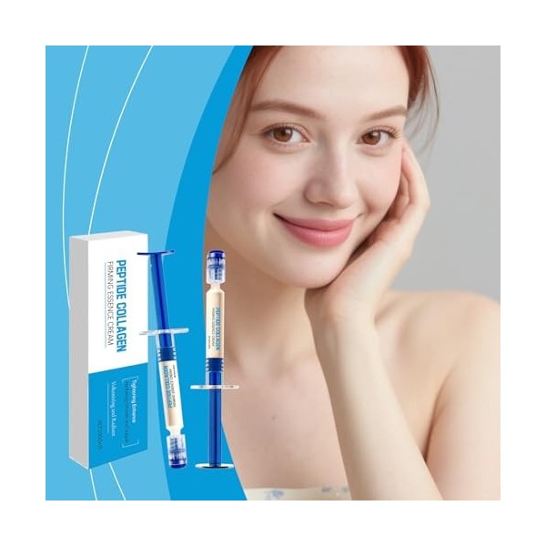 Polypeptide Collagen Elastic Essence Cream, Micro-Molecular Collagen Anti-Wrinkle Lotion Sink, Moistening Firming Up for Face