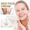 2PC Rice Cream, Skin Therapy Cream, Rice Bran Essence with Ceramide, Radiant Appearance, Enhances Moisturizing Skin Barrier, 