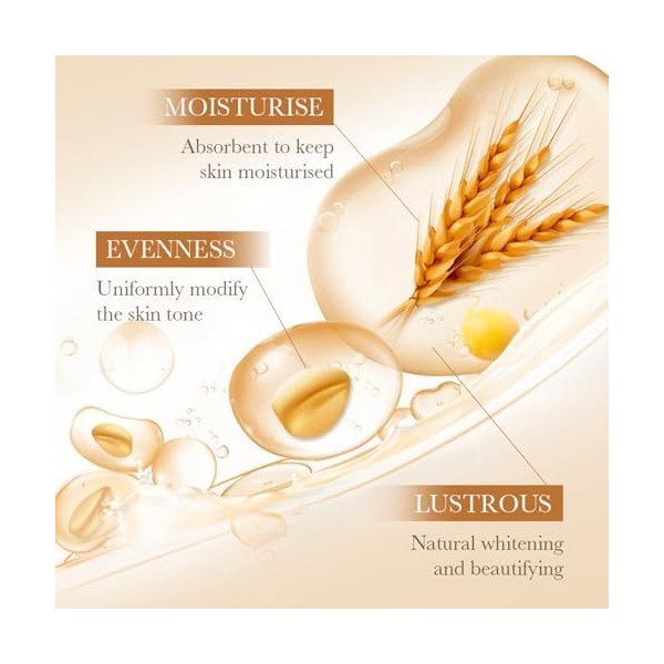 Dyceittdia Crème de riz pour la peau, 50g Crème à base de pâte de riz, Raffermissant, Éclaircissant et rajeunissant, Hydratat