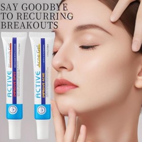 Set Gel Anti-acné+Crème Anti-acné, Skin Therapy Cream, Crème Hydratante Anti-Imperfections pour Peaux à Tendance Acnéique Fra