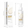 Hppsctink Lait démaquillant au riz, 120ml Lait démaquillant au riz et Serviette de nettoyage, Nettoie la peau du Visage en Pr
