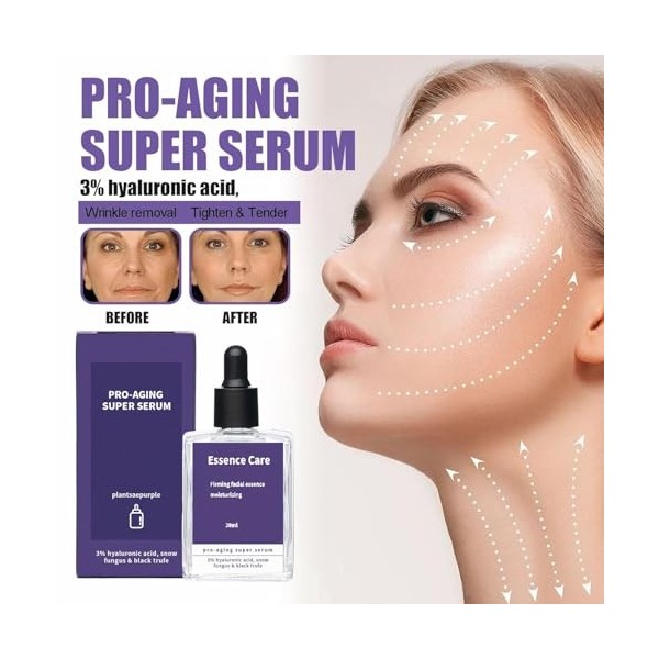 Serum Visage,Soins Pour Le Visage,SéRum Visage Raffermissant,RéDuit Les Rides,RéPare La BarrièRe,Resserre Et Rajeunit La Peau