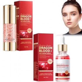 Sérum Et Crème Anti-âge Au Sang De Dragon – Traitement Intensif Pour Réduire Les Rides, Raffermir Et Repulper La Peau, Hydrat