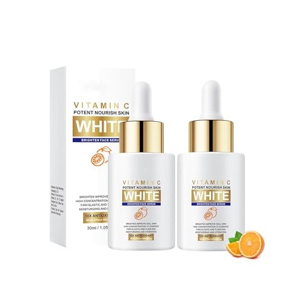 Vitamine c serum visage soins pour le visage, Serum Visage Au Parfum Dorange Avec Vitamine C Stabilisée - Serum Vitamine C S