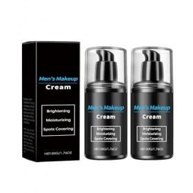 Crème De Maquillage Pour Hommes, Fond De Teint Crème Homme, Crème Anti-Cernes Hydratante Pour Hommes, Crème Visage Pour Homme