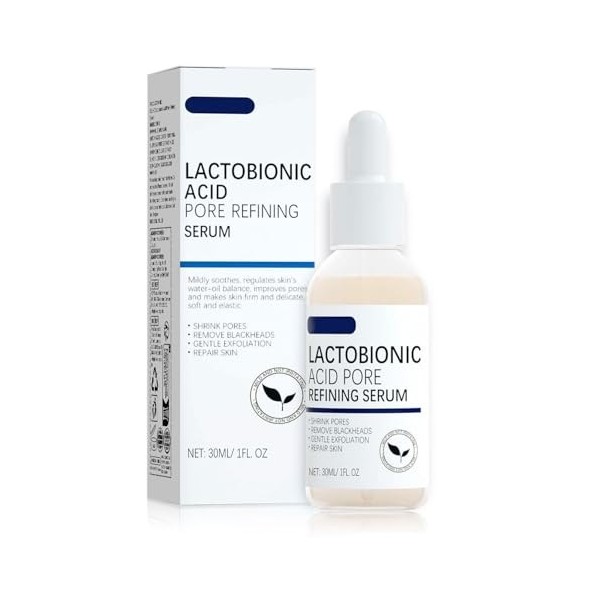 Sérum raffermissant les pores du visage à lacide lactobionique, crème raffermissant les pores, contre les pores dilatés, for