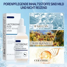 Sérum raffermissant les pores du visage à lacide lactobionique, crème raffermissant les pores, contre les pores dilatés, for
