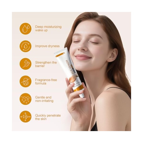 Crème anti-rides au venin dabeille - Crème hydratante anti-âge pour le visage et le cou - Pour une peau plus ferme - Crème c ...