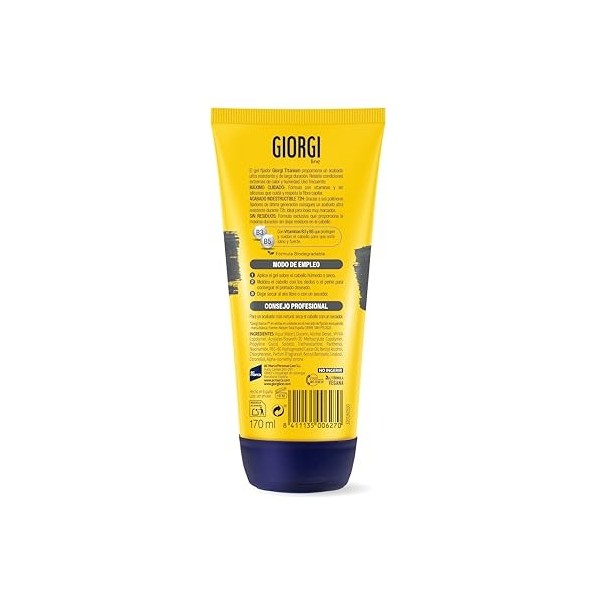 Giorgi Line Elastique cheveux en titane absolu, 0 % silicone, dure 48 heures sans résidus, très résistant et léger, peut cont...