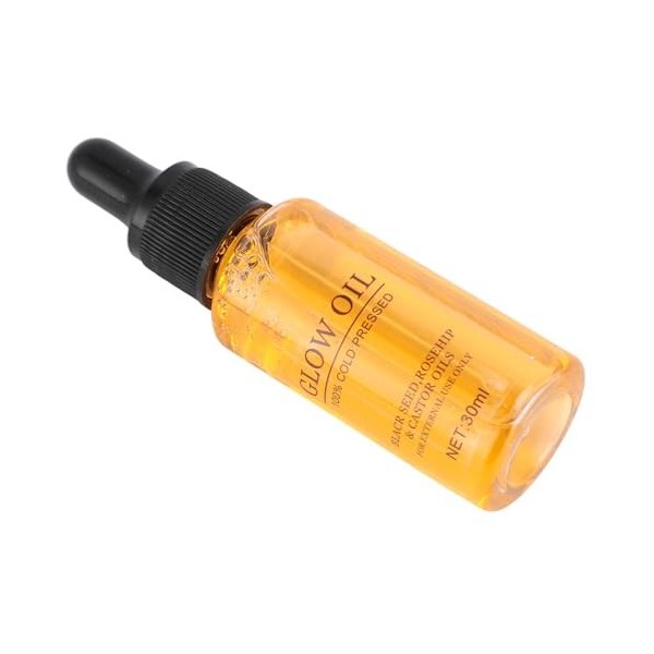 Huile Hydratante pour le Visage pour une Peau Plus Ferme et Plus Jeune à Lhuile de Rose Musquée et de Cumin Noir, contre les