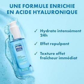 Mixa Expert Peau Sensible - Sérum Hyalurogel - Booster Hydratation 24h Repulpant - Acide Hyaluronique Pur, Vitamine B3 + B5 