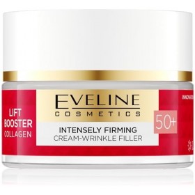 Eveline Cosmetics Crème Riche Anti-Rides et Raffermissante 50+ Lift Booster Collag Crème Jour et Nuit